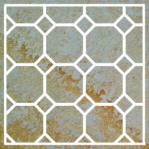 Solnhofener Platten Achteck